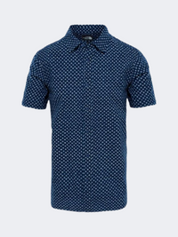 The North Face Bay Trail Men Hiking Shirt Urban Navy Printed