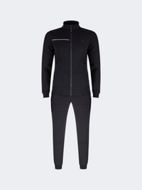 Oil And Gaz Casual Men Lifestyle Full Zip Suit Black/Grey