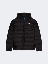 New Balance Bond Quilted Kids-Boys Lifestyle Jacket Caviar+