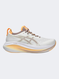 Asics Gel-Nimbus 27 Women Running Shoes White/Fawn