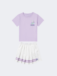 Erke Tricot Little-Girls Lifestyle Suit Purple/White