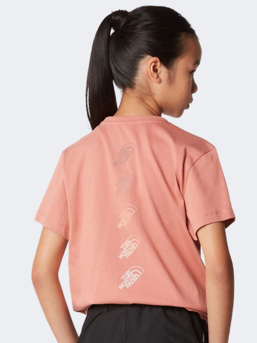 The North Face Relaxed Graphic 2 Girls Lifestyle T-Shirt Mahogany