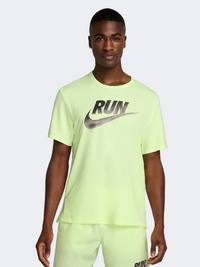 Nike Miler Run Energy Men Running T-Shirt Barely Volt
