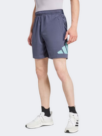 Adidas Essentials Logo Men Training Short Navy/Mint Ton