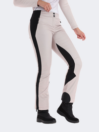 Sportalm Amb Softshell Women Skiing Pant Taupe Pink