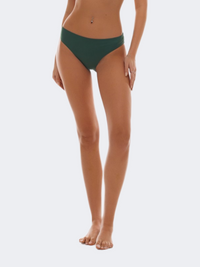 Blue Point Solids Hipster Women Swim Slip Green
