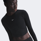Nike Sportswear Chill Knit Women Lifestyle Long Sleeve Black/White