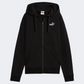 Puma Essentials Small Number 1 Logo Comfort Full Zip Women Lifestyle Hoody Black