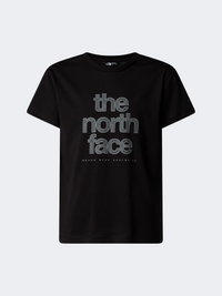 The North Face Reflective Logo Relaxed Girls Lifestyle T-Shirt Black