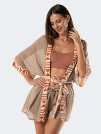 Amelie Women Beach Kimono Beige