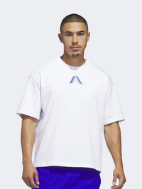 Adidas Men Anthony Edwards Believe That T-Shirt White/Lucid Blue