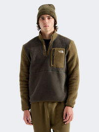 The North Face Yumiori 1/4 Zip Men Lifestyle Fleece New Taupe Green