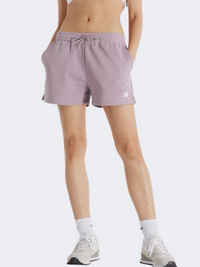 New Balance Essentials French Terry Women Lifestyle Short Ice Wine