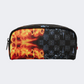Spray Ground Fire And Ice Shark Men Lifestyle Case Black/Orange/Blue