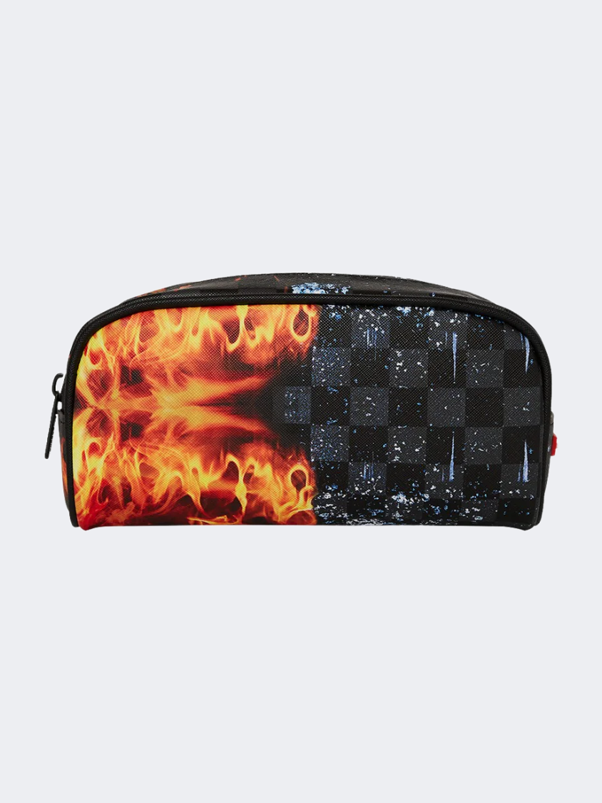 Spray Ground Fire And Ice Shark Men Lifestyle Case Black/Orange/Blue