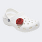 Crocs Magenta Rosette Unisex Lifestyle Pins Red