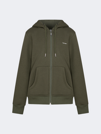 Top Ten Brushed Kids Lifestyle Hoody Full Zip Olive
