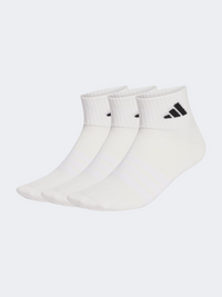 Adidas Thin&Light Ankle 3 Pair Unisex Training Sock White/Black
