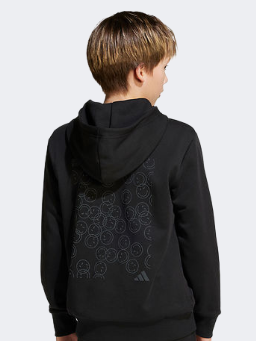 Adidas X Smileyworld Kids-Boys Sportswear Hoody Black/White
