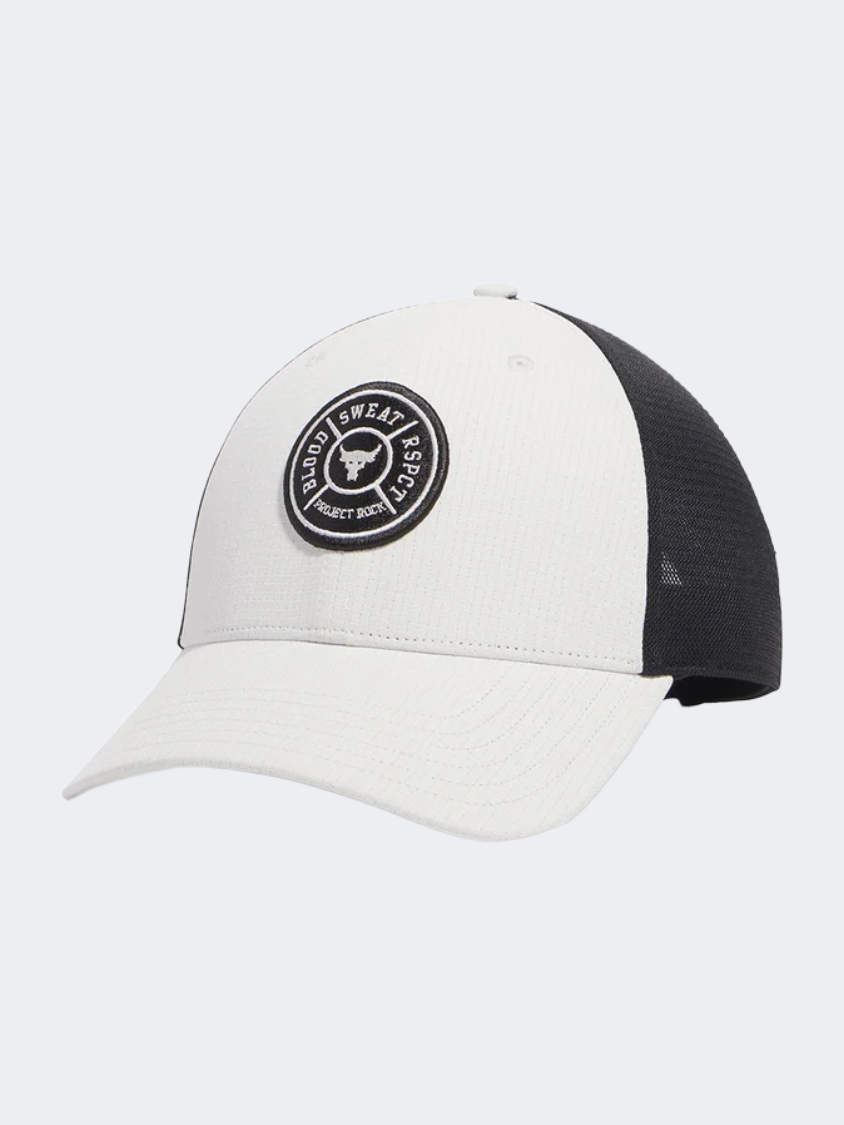 Under Armour Rock Trucker Men Training Cap White Clay/Black