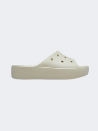 Crocs Classic Platform Women Lifestyle Slide Bone