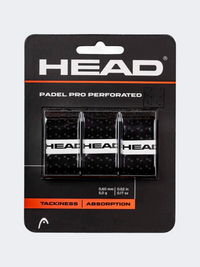 Head Padel Pro Perforated 3 Pcs Pack Grip Black
