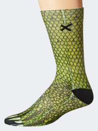 Odd Sox Reptile Unisex Lifestyle Sock Green/Black
