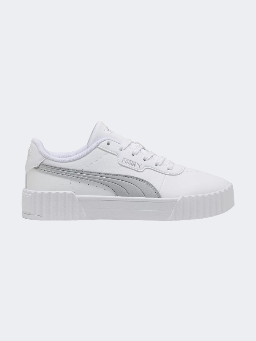 Puma Carina 3 Aqua Metallics Women Lifestyle Sneakers White/Silver