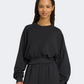Adidas Soft Lux Loose Women Sportswear Sweatshirt Black