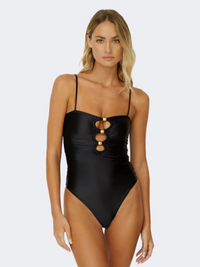 Pq Swim Nightfall Keyhole One Piece Women Beach Monokini Black