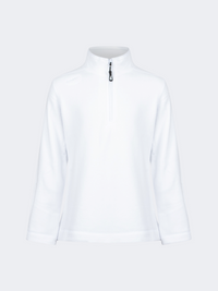 Oil&Gaz Warm Kids-Girls Skiing 1/4 Zip Fleece White