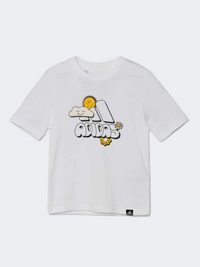 Adidas Doodle Pack Little Boys Sportswear T-Shirt White/Yellow