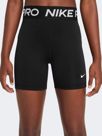 Nike Pro Df 3 Inch Girls Lifestyle Short Black/White