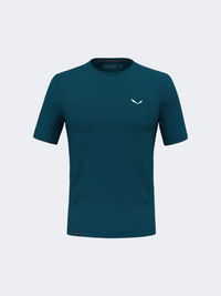 Salewa Puez Merino Hybrid Men Hiking T-Shirt Pond Blue