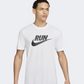 Nike Df Run Swoosh Men Running T-Shirt White/Black