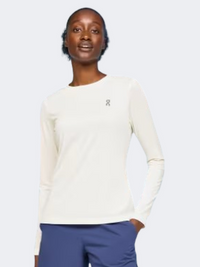 On Core Women Running Long Sleeve Undyed White