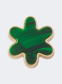 Crocs Crafted Green Flower Unisex Lifestyle Pins Multicolor