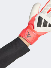 Adidas Predator Goalkeeper Match Fingersave Men Football Gloves White/Red/Black