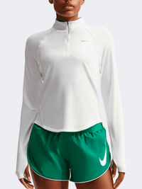 Nike Tempo Swoosh Half-Zip Women Running Long Sleeve White/Black