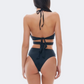 Blue Point Onepiece Solids Women Beach Monokini Black