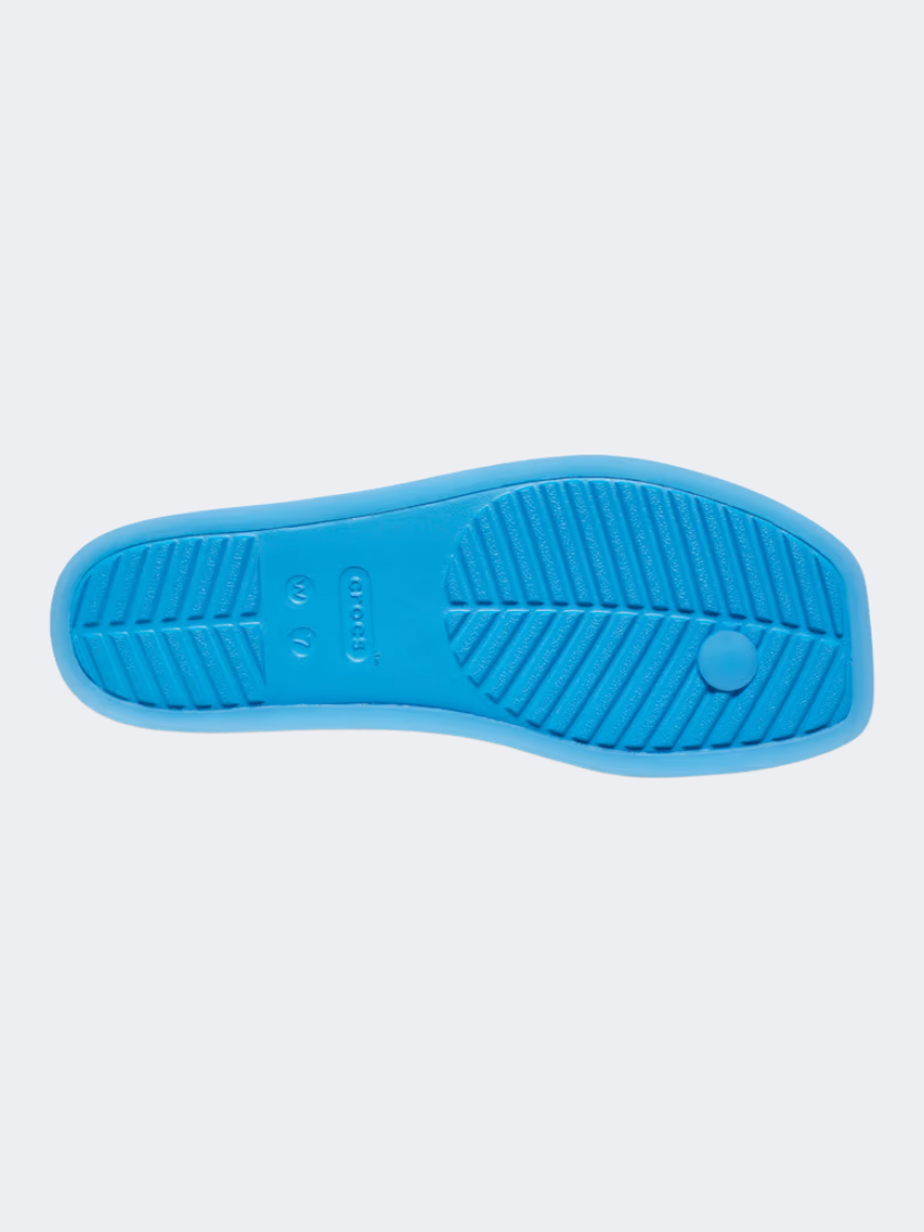 Crocs Miami Frosted Toe Loop Women Lifestyle Slippers Tinted Glass