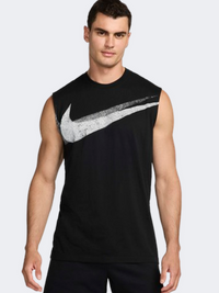 Nike Df Sl Swoosh Men Training T-Shirt Black/White