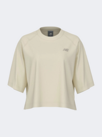 New Balance Raglan Oversized Women Lifestyle T-Shirt Angora