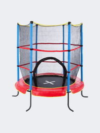 Fitness Factory 55 Inch Fitness Trampoline Blue/Red/Yellow