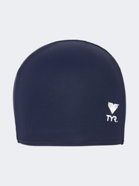 Tyr Unisex Swimming Solid Lycra Cap Navy