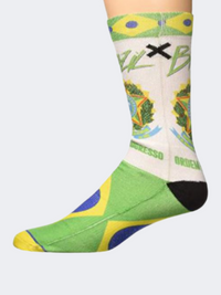 Odd Sox Osunolbraz Unisex Lifestyle Sock Green/Yellow