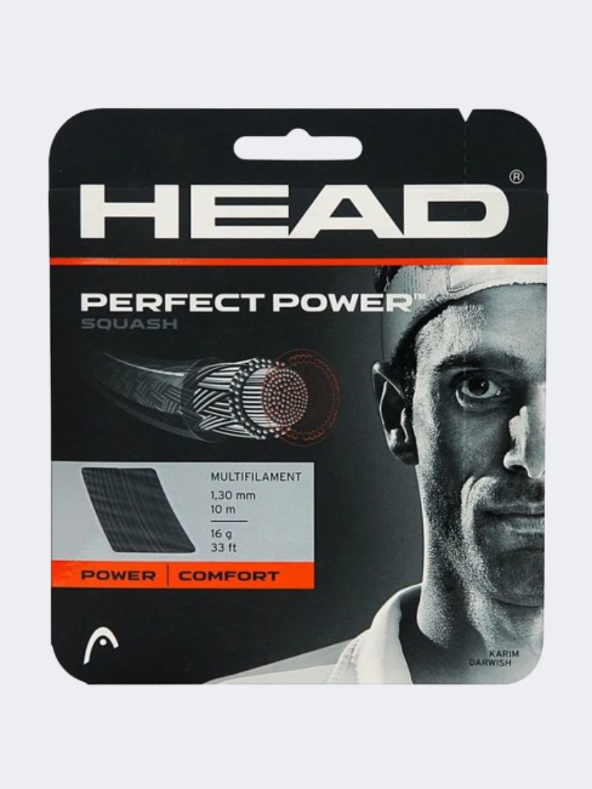 Head Perfect Power 16 Squash Strings Black 281085