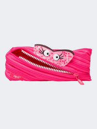 Zipit Talking Monstar Pouch Clip Strip Back To School Pencil Case Pink