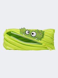 Zipit Talking Monstar Pouch Clip Strip Back To School Pencil Case Green