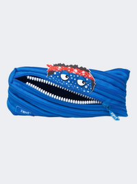 Zipit Talking Monstar Pouch Clip Strip Back To School Pencil Case Blue